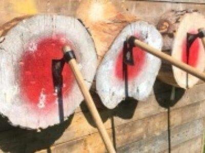 Axe and Knife Throwing for Two in Northumberland